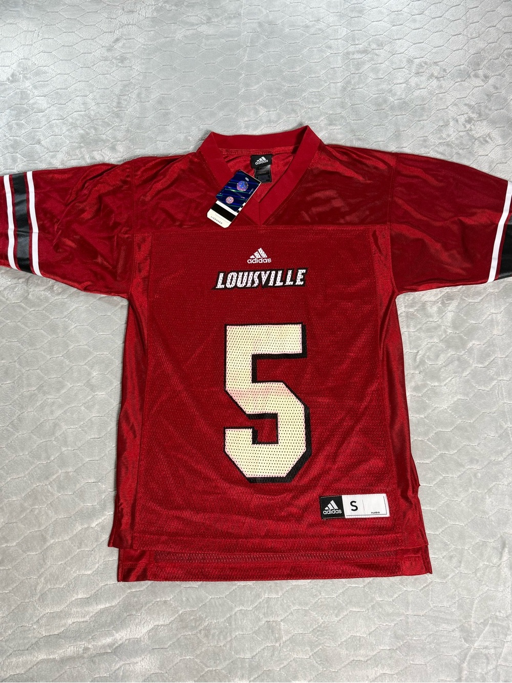Louisville Cardinals Adidas #5 Football Jersey NWT Adult Small